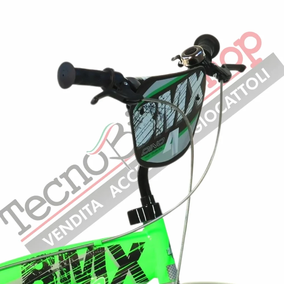 Bicicletta BMX Dino Bikes per Bambino Nero/Verde Taglia 12"-16"