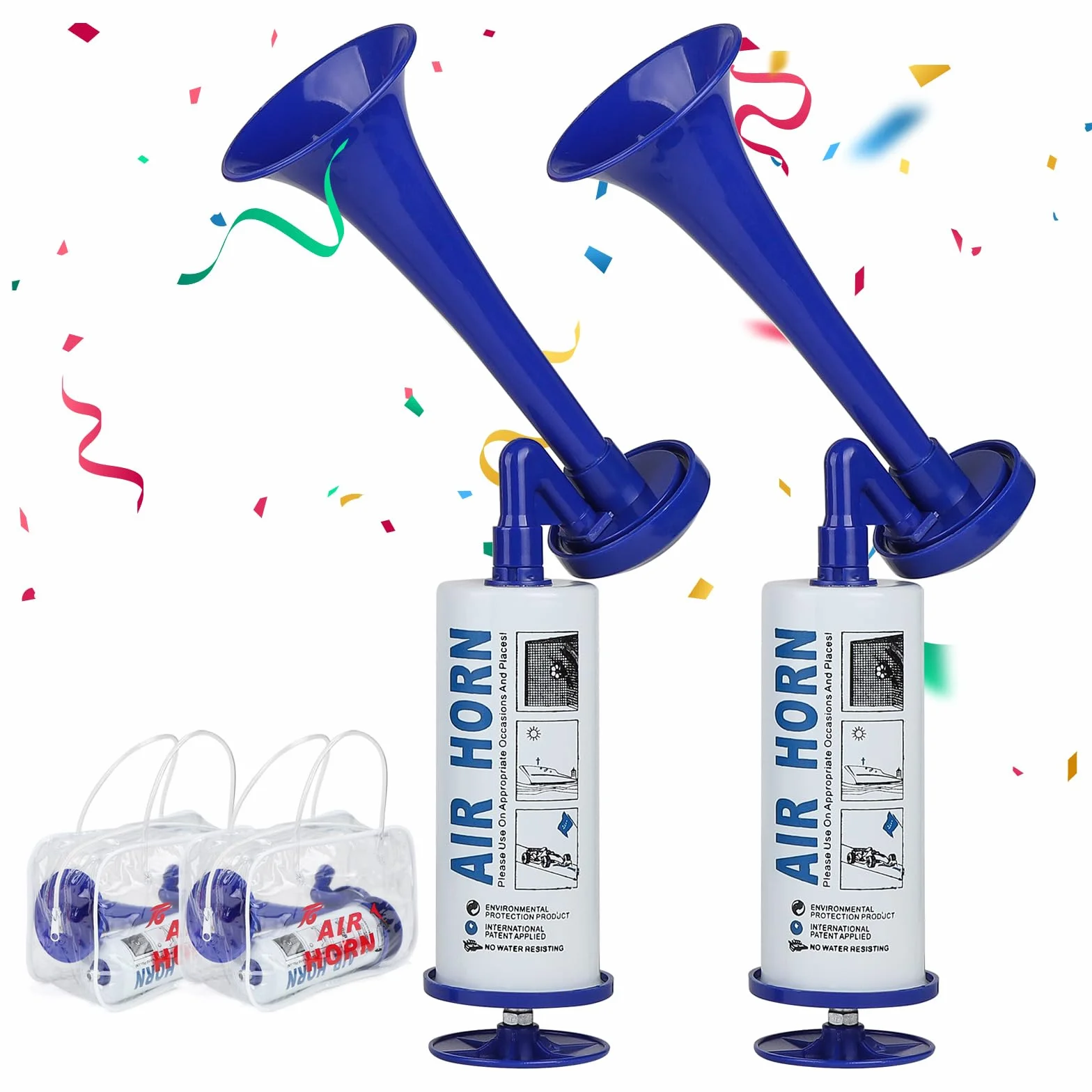 Air Horn Clacson da Calcio Tromba d'Aria Portatile Corno Aereo