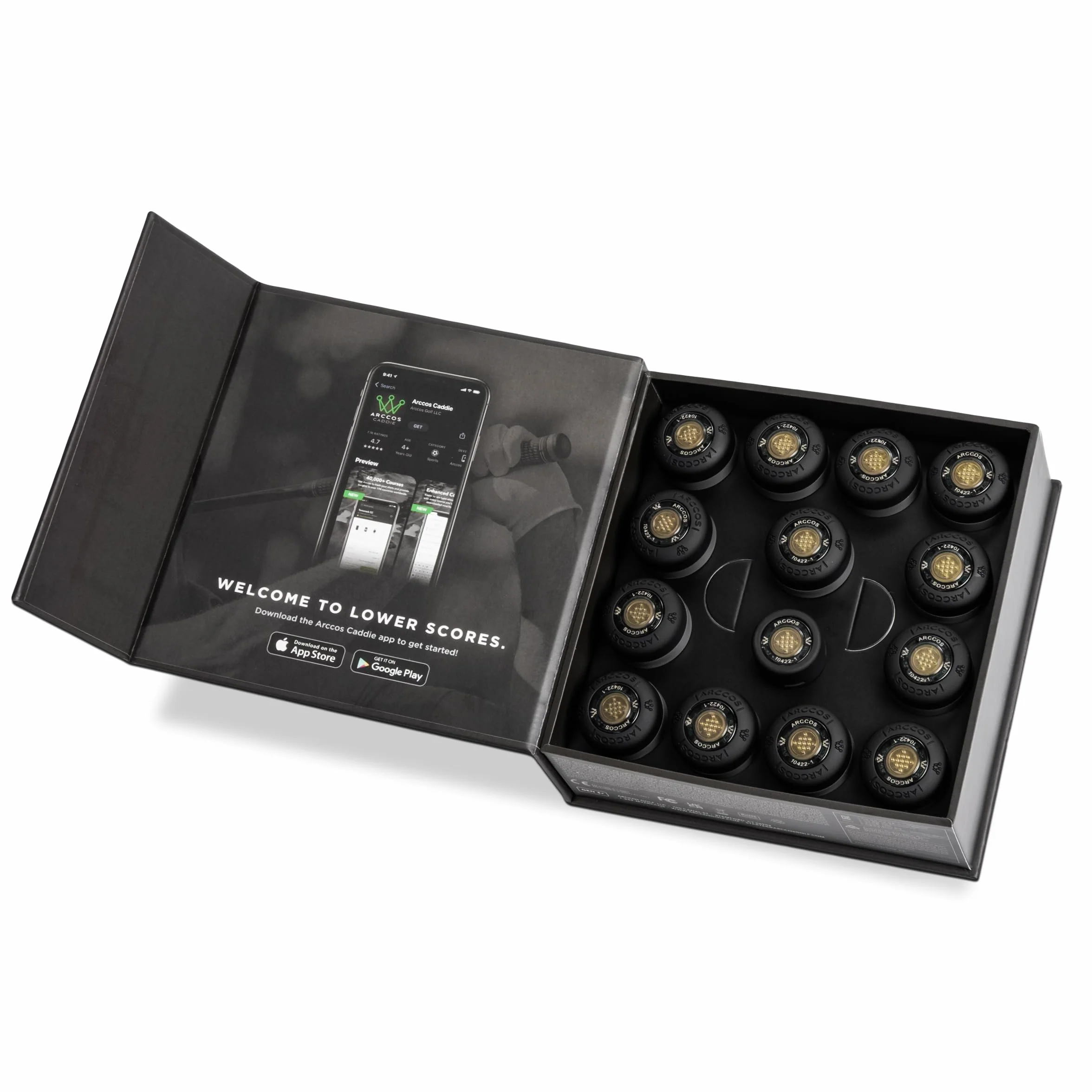 Arccos Golf Smart Sensors - System śledzenia golfa z dalmierzem GPS AI (80013)