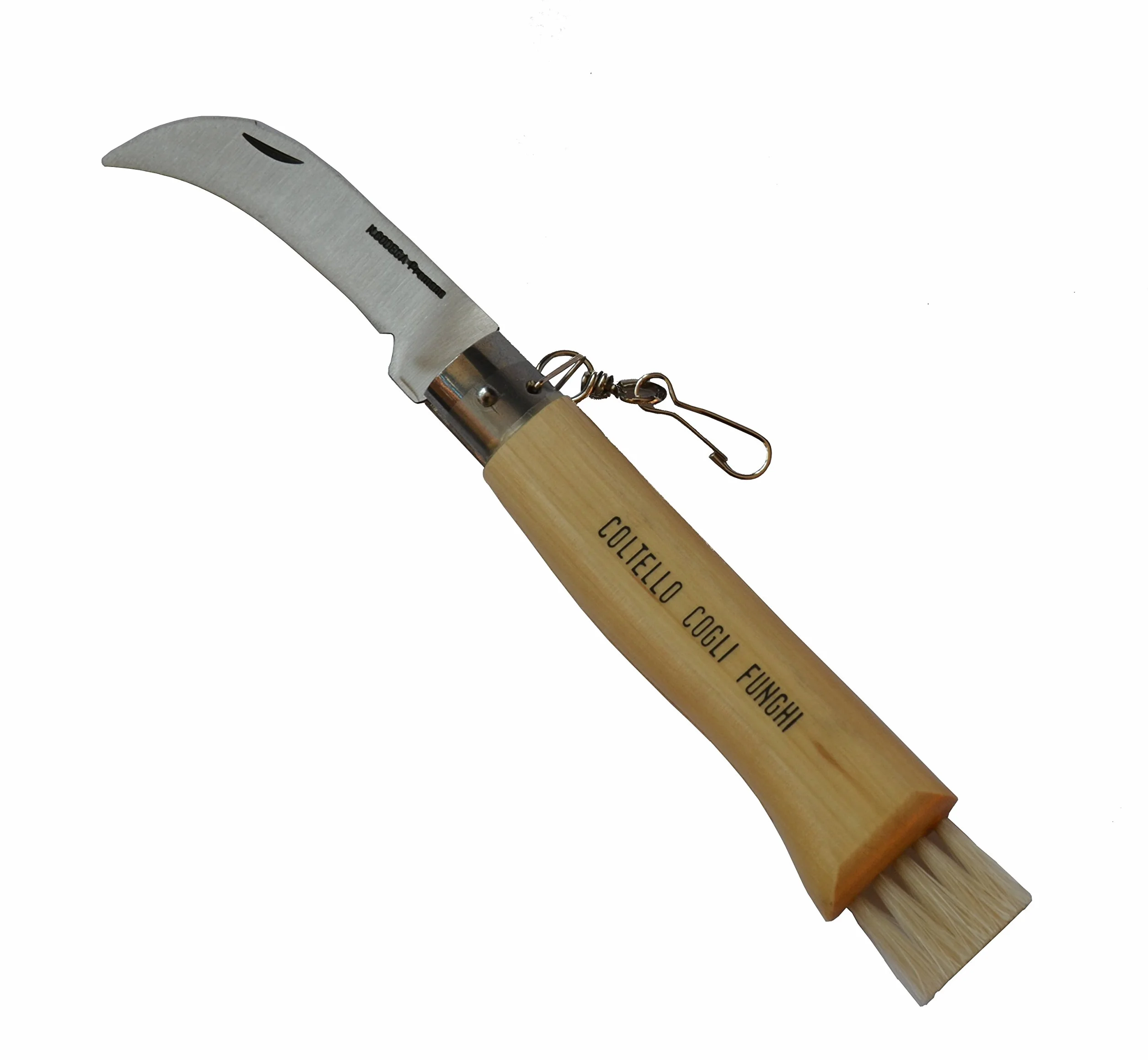 GIFAZ Coltello per Funghi - PERSONALIZZATO - (Caccia e Pesca | Legno di Faggio