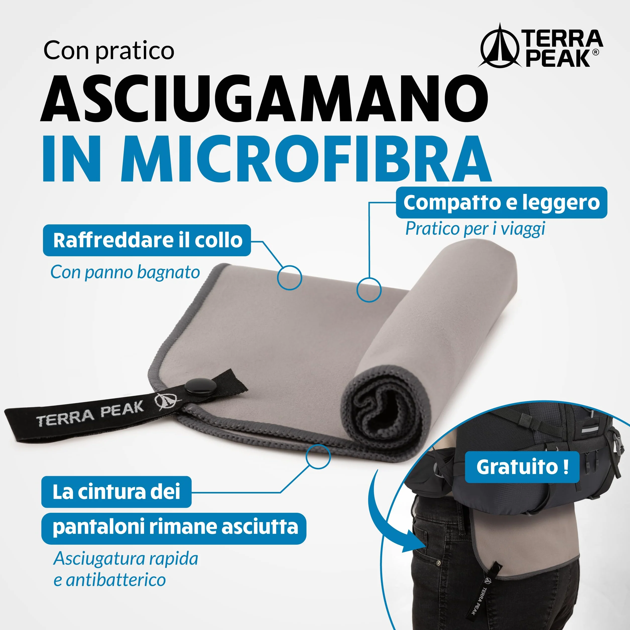 Terra Peak Bastoncini da trekking telescopici in alluminio carbonio nordic walking trail running escursionismo