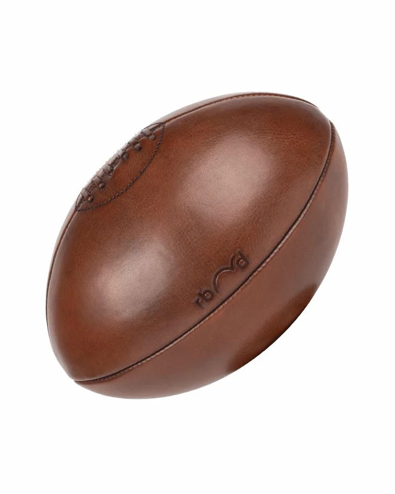Rebond - Pallone da Rugby Vintage | Pallone da Rugby Vintage Personalizzabile in Pelle Naturale – Misura 5Un omaggio autentico alla storia e alla tradizione del