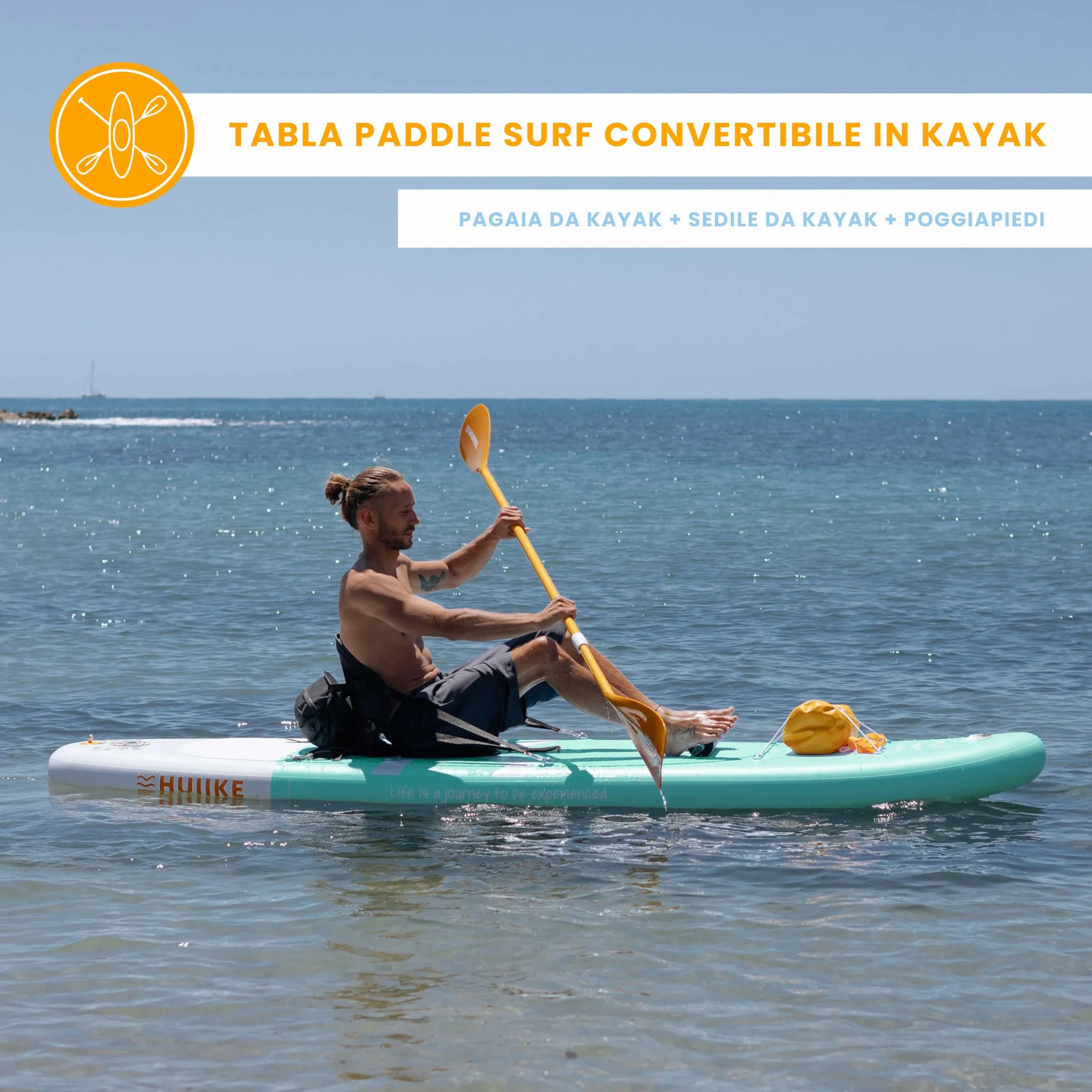 HUIIKE Tavola SUP Gonfiabile Adulti 305x84x15 cm 130 kg
