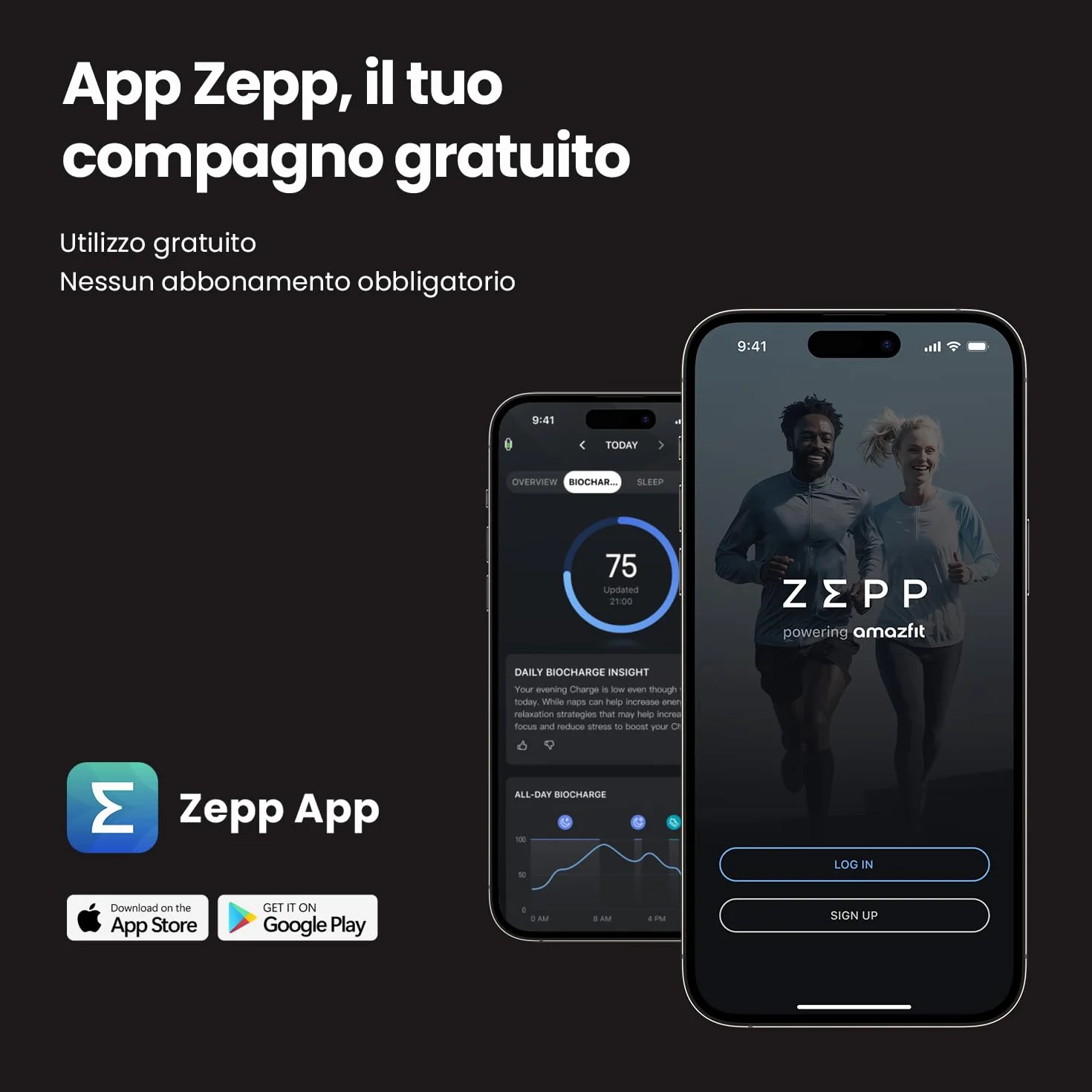 Amazfit Helio Strap Smart Band Fitness Tracker, Frequenza Cardiaca, Sonno 24/7, Batteria 10 Giorni, 50+ Sport, Allenamento di Forza, HYROX