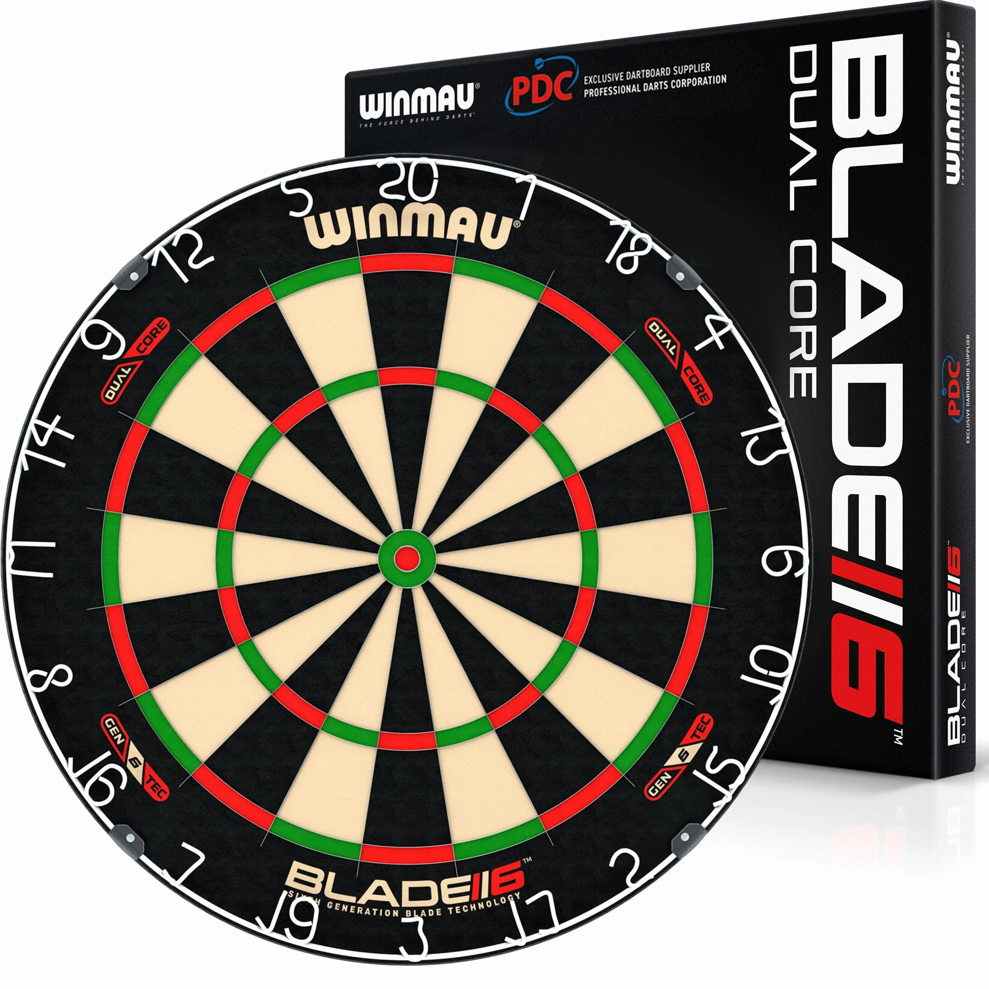 WINMAU Blade 6 Dual Core Dartboard Professional Steel Tip Official Tournament PDC