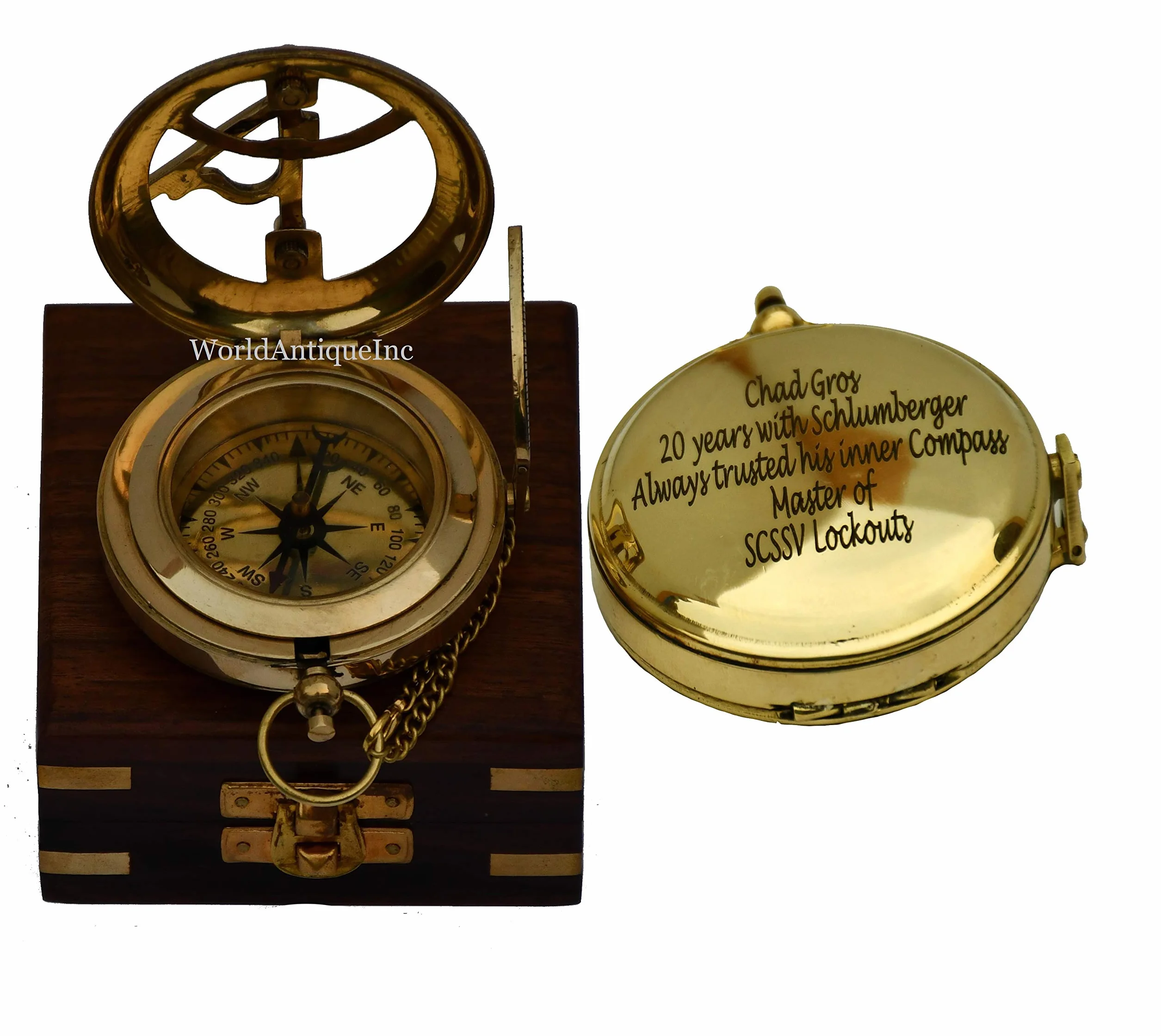 Bussola incisa personalizzata regalo nozze Natale battesimo laurea boy scout anniversario