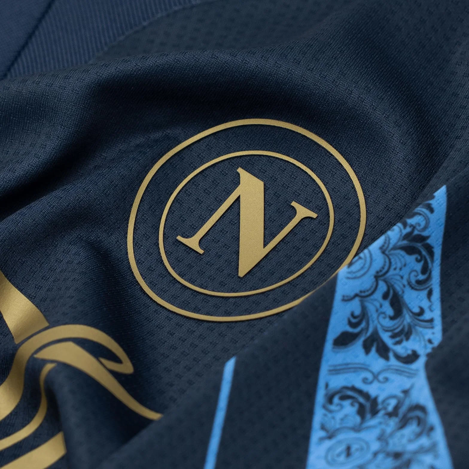 SSC Napoli Maglia Pre-Match Blu 2025/2026 Ea7 Unisex Adulto