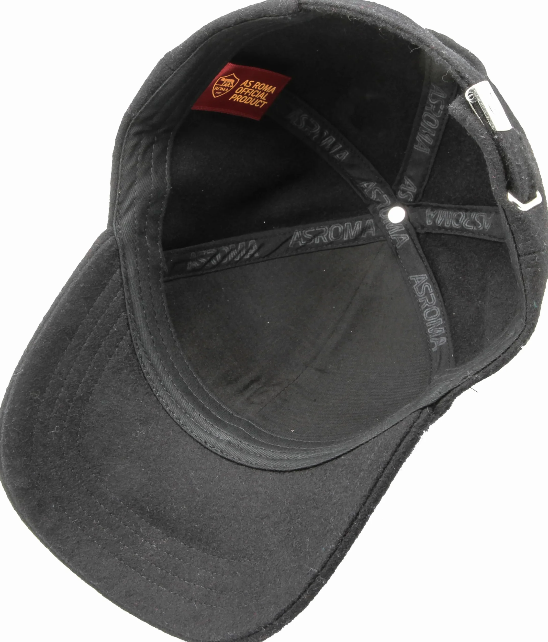 IMMA Cappelli AS Roma Nero Berretto Baseball Unica Taglia