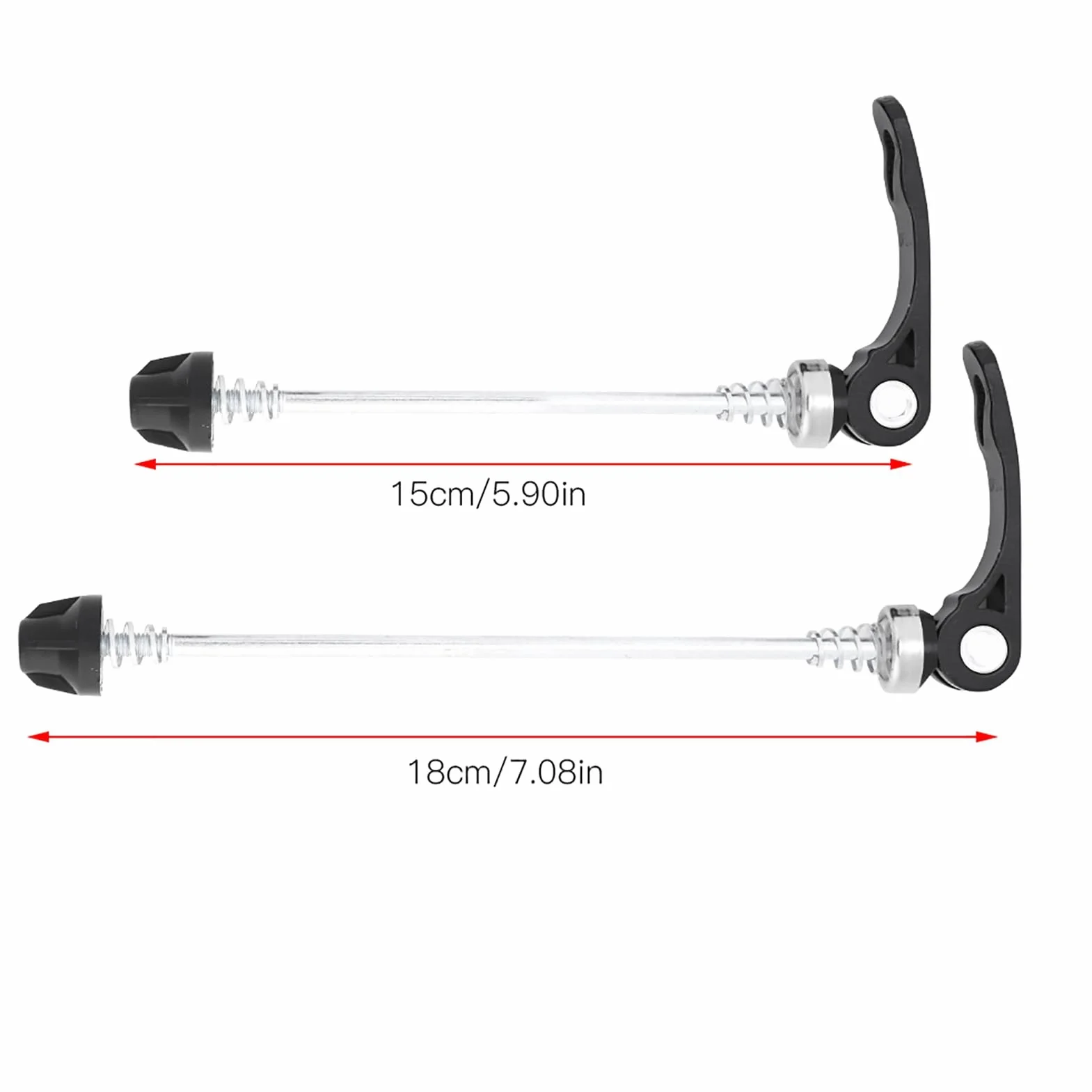 Sgancio Rapido 24 Ruota per Bici 9mm Spiedo 2 Pezzi Mountain Bike Asse 142mm 135mm 180mm Freno a Disco 150mm