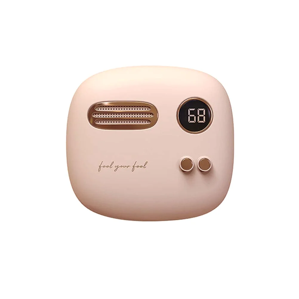 Inverno Scaldamani Elettrico, Portatile Power Bank, Display Temperatura E Batteria, USB Ricaricabile Scaldamani Riutilizzabile Riscaldamento Rapido, Regali Comfort, Pink