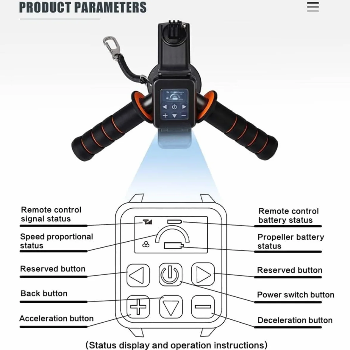 Booster Portatile per Kayak, Scooter Elettrico Subacqueo 130 Minuti 10 Km/h Senza Spazzole
