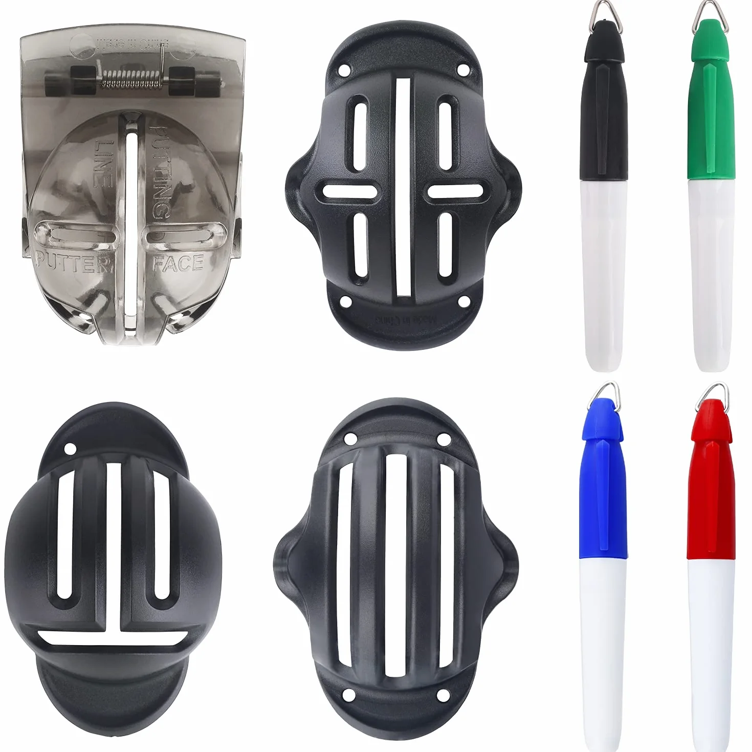 Uniclife Set di allineamento per Golf 2/4 Pezzi con Pennarelli Guide Massime Sagoma