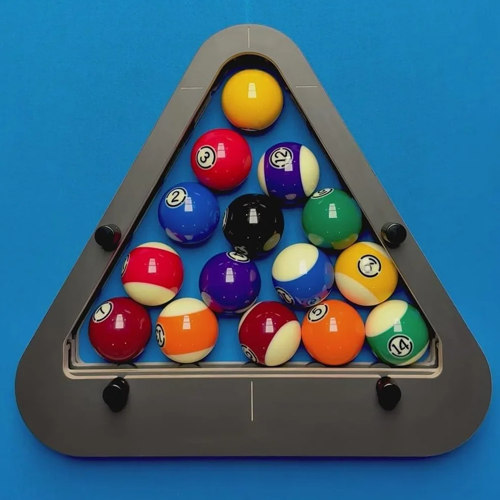 Bitman-Rack 9-Ball PRO Sistema di Rack per Biliardo di Precisione Legno Massello 8-Ball/9-Ball