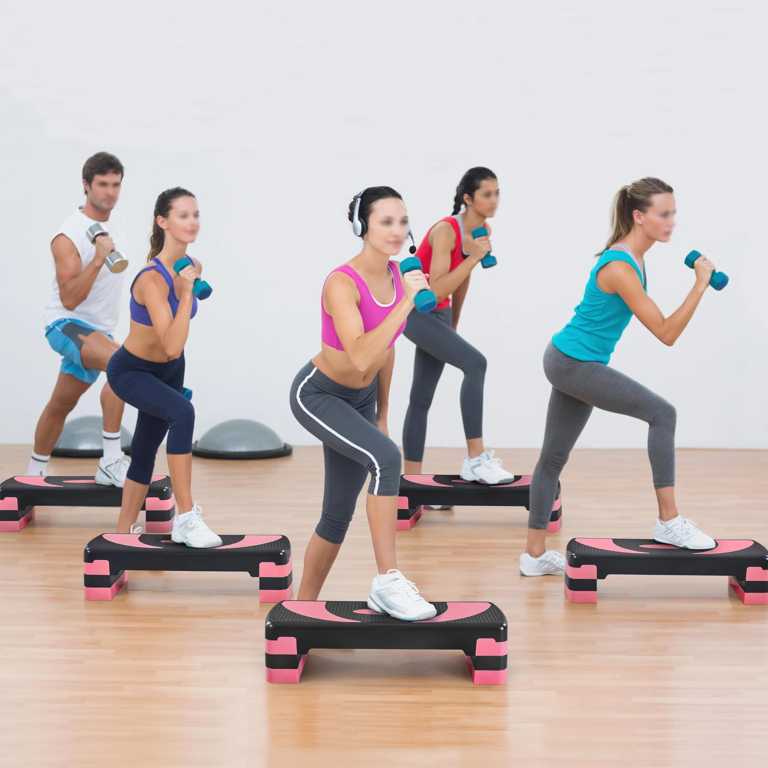 Yaheetech Step Aerobica 3 Altezze Regolabili 10/15/20 cm, Portata 250 kg, Piattaforma Fitness Antiscivolo 79,5 x 30 cm