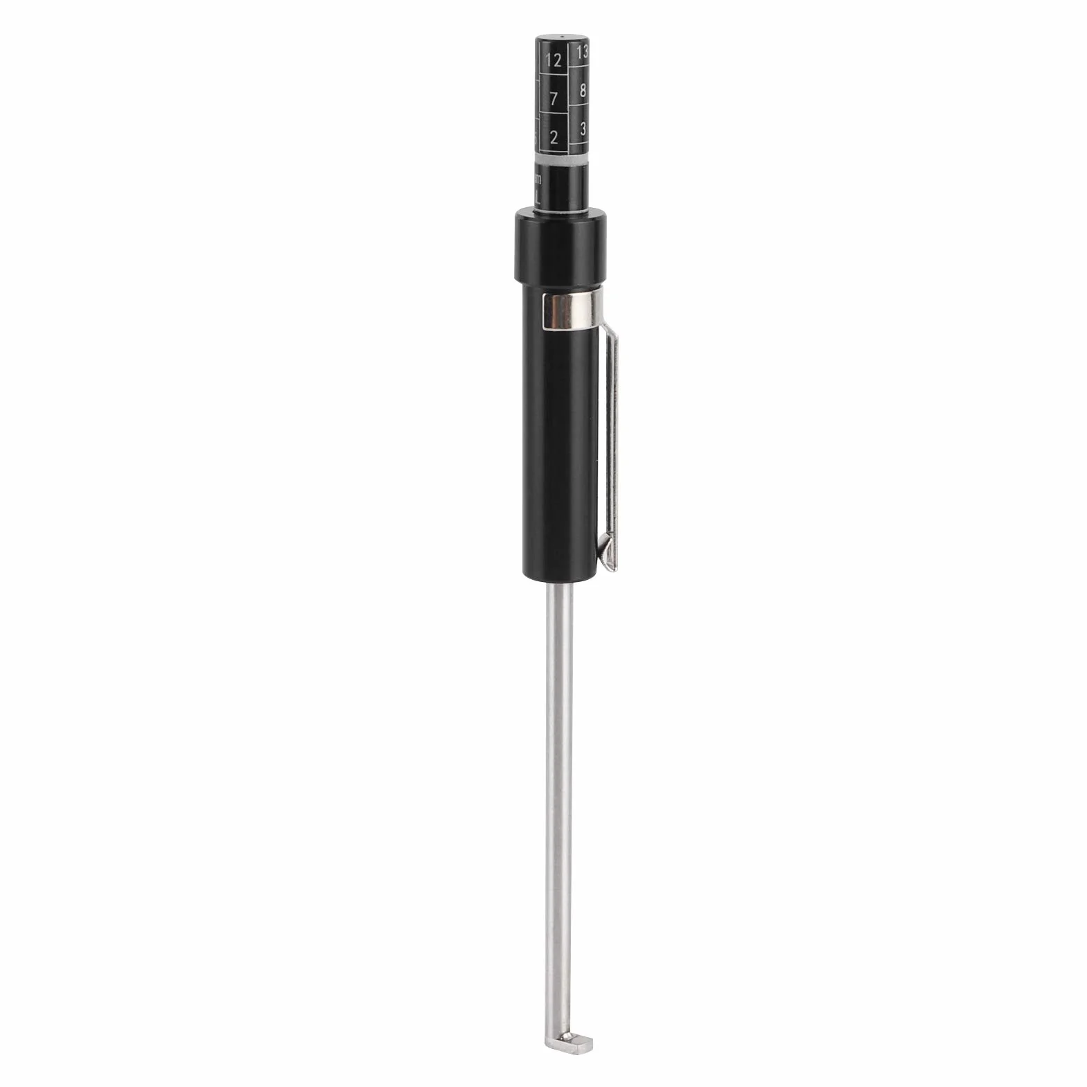 Misuratore di Spessore delle Pastiglie,Strumento Misurazione del Calibro Pastiglie Freni Strumento Penna Rilevamento Automatici Auto Accessori per Categoria con Piastra Base Spessa Blocco