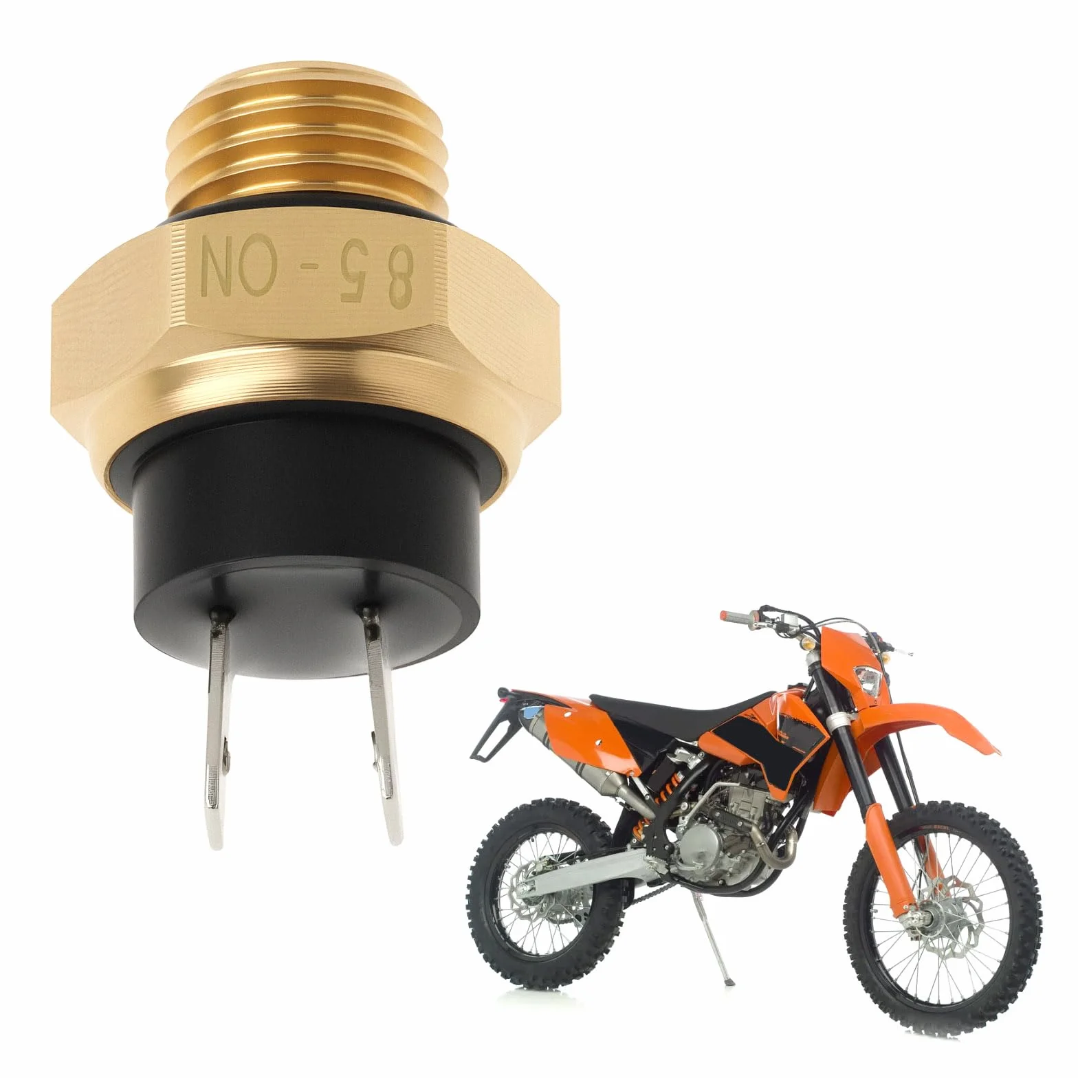 Sensore Interruttore Ventola Radiatore M14x1,5 Mm 2 Pin Compatibile KTM 250 EXC RACING 2001-2006