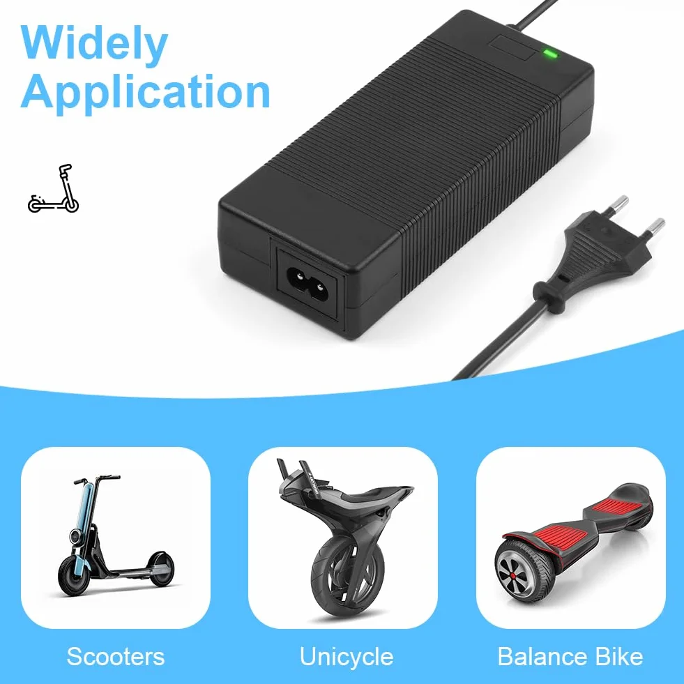 Caricabatterie Scooter Elettrico 42V 2A Universale per Xiaomi 36V Litio Connettore RCA