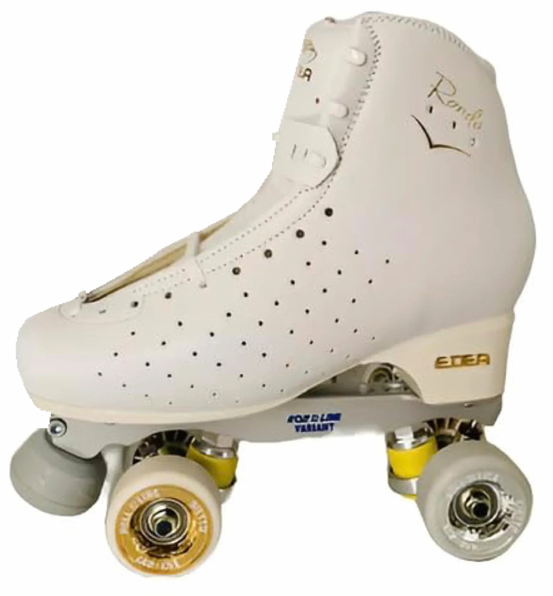L'Estel Skates - Stivali Edea Rondo+Base Roll-Line Variant+Ruote Giotto - Pattinaggio Artistico Ruote