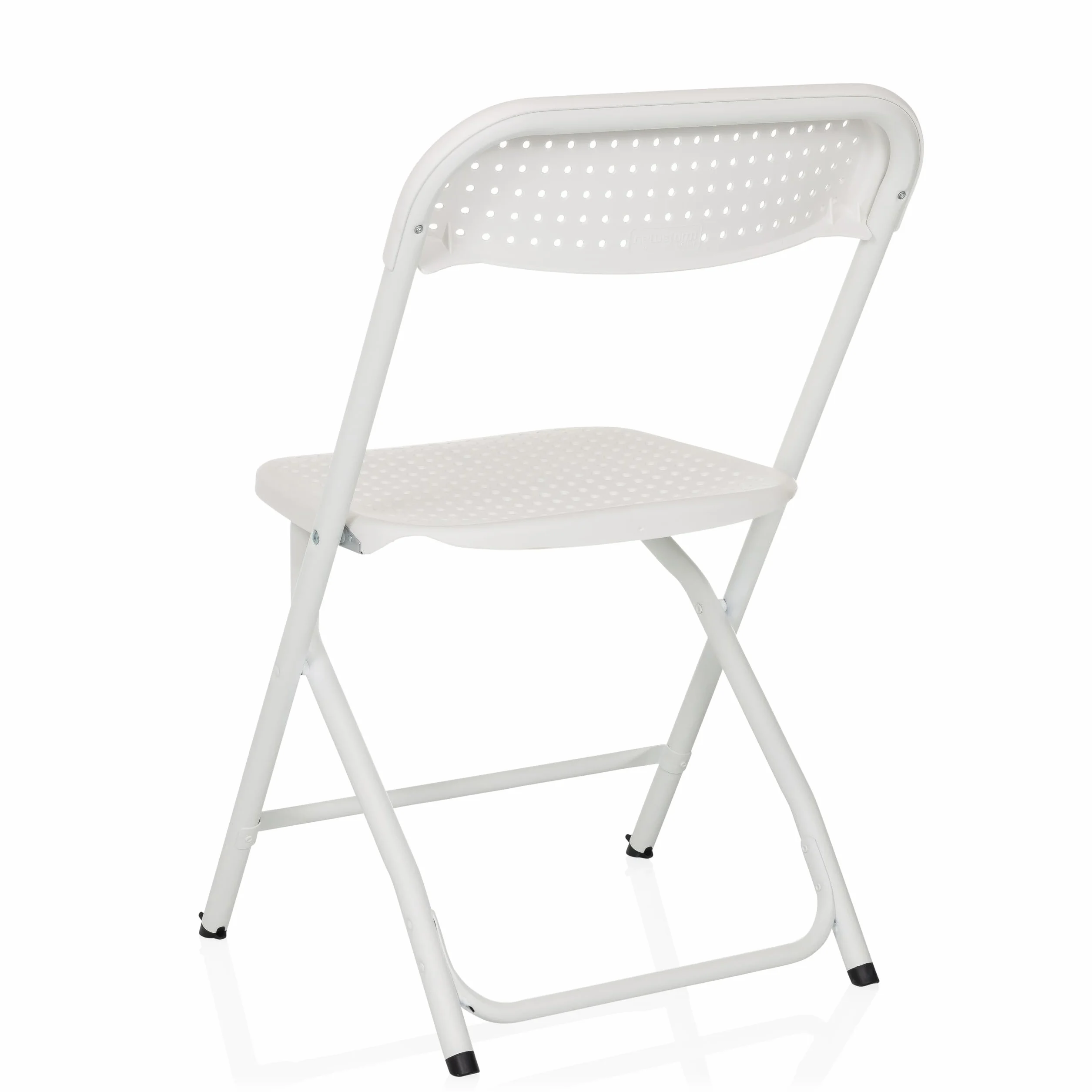 Sedia Pieghevole TUDELA XXL PRO W, Bianca, 250 kg, Plastica, Ideale per Esterno