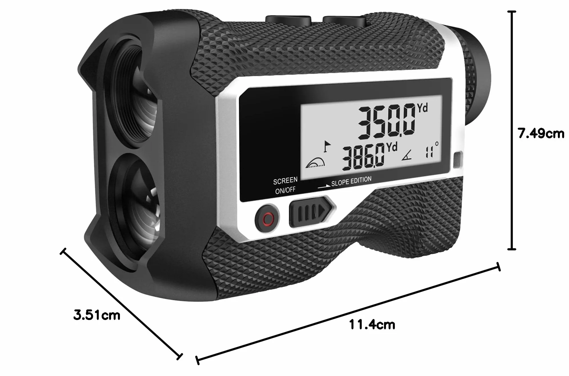 MiLESEEY PF3S Telemetro Golf/Caccia Da 800M con Display LCD Telemetri da Golf, con Interruttore di Inclinazione, Blocco Bandiera e Vibrazione, Precisione ± 0,5M, Montaggio su Treppiede
