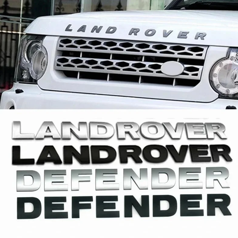 Emblema Land Rover Range Rover Velar Sport Discovery 2 3 4 cromato 3D