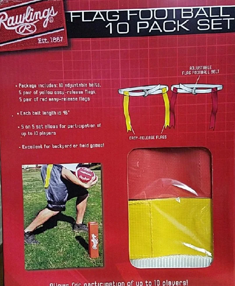 Rawlings Flag Football 10 Pack Set Yellow Red