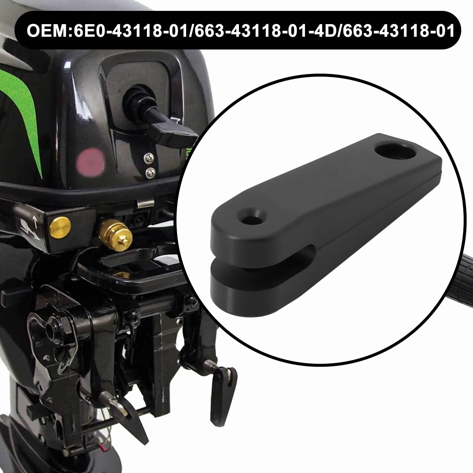 OTOTEC 2 maniglie per morsetto di poppa fuoribordo 6E0-43118-01 663-43118-01-4D 663-43118-01 9.9-15-30-40