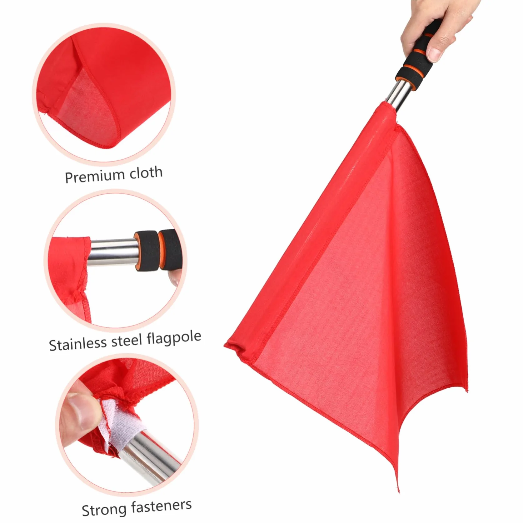 Anneome 4pcs Bandiera Arbitro In Acciaio Inox Bandiere Di Segnalazione per Partite Sportive