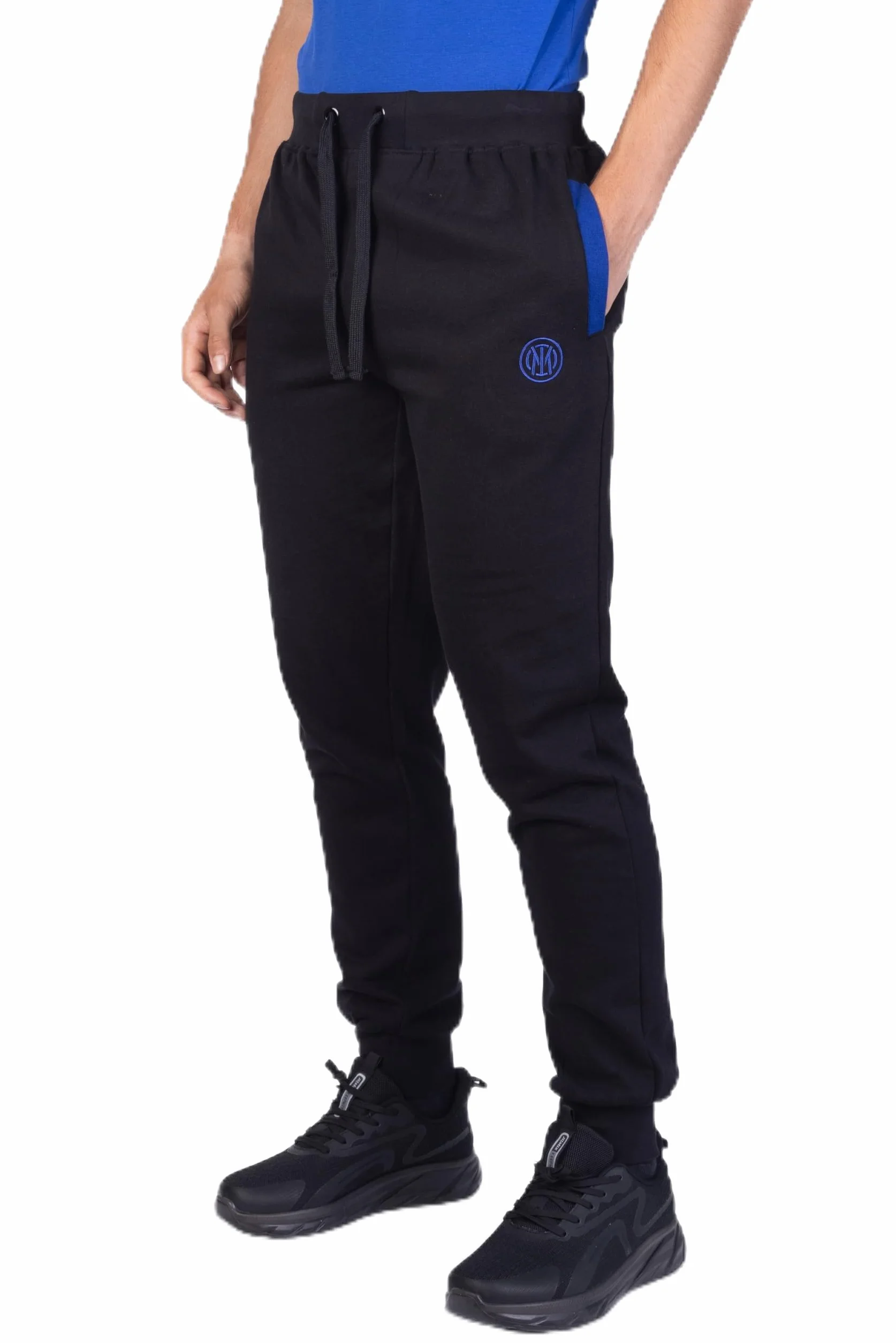 hermet Pantalone tuta da uomo in cotone felpato Inter