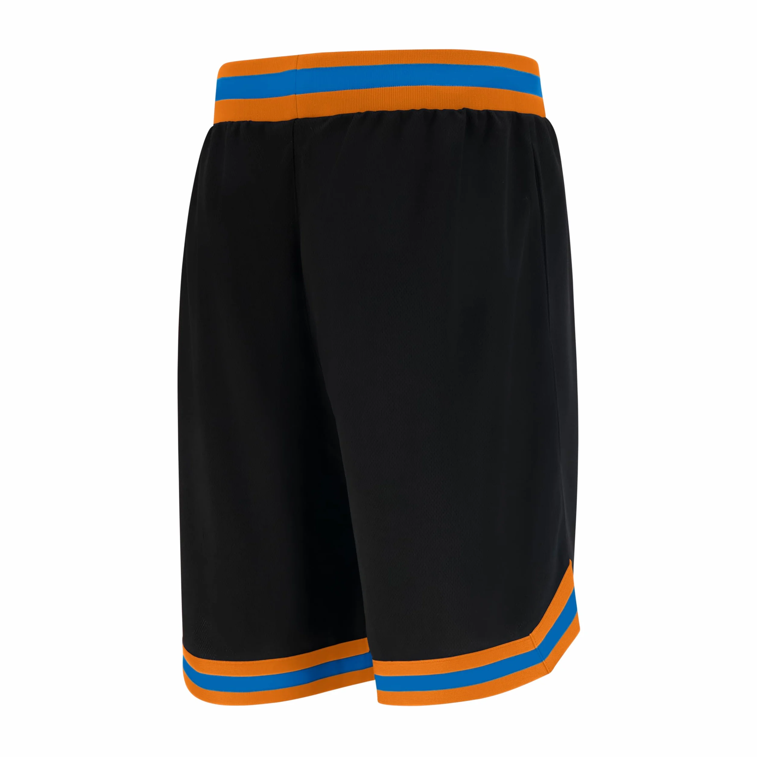 NBA Ultra Game GSM3547F Woven Team Logo Poly Mesh Basket Shorts Nero, M
