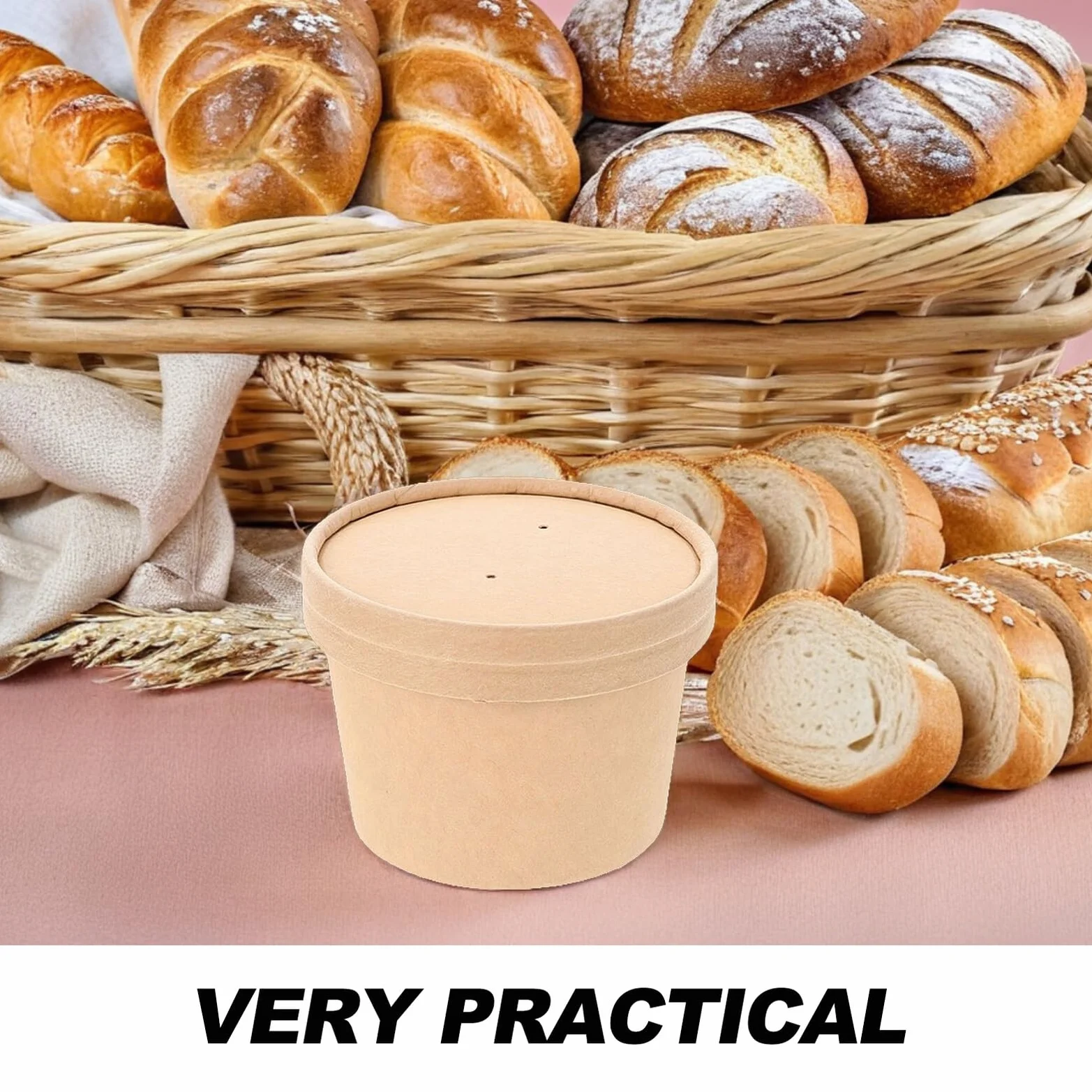 Coppette di Carta 8oz per Gelato e Yogurt, Confezione da 10 Pezzi