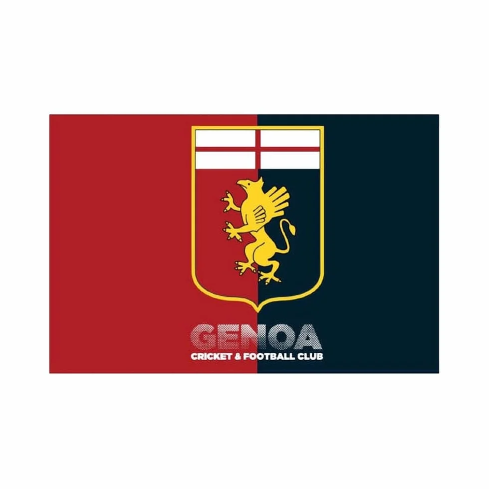 VANNISPORT GENOA C.F.C Bandiera Ufficiale Classica 70 x 100 cm Poliestere Rossoblu Flag Calcio