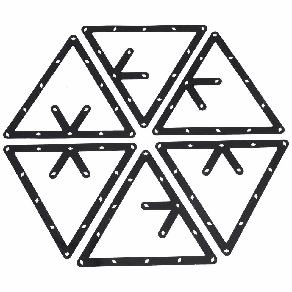 Portapalline da Biliardo Triangolo Magic Ball Rack per 8 Ball 9 Ball 10 Ball Pool