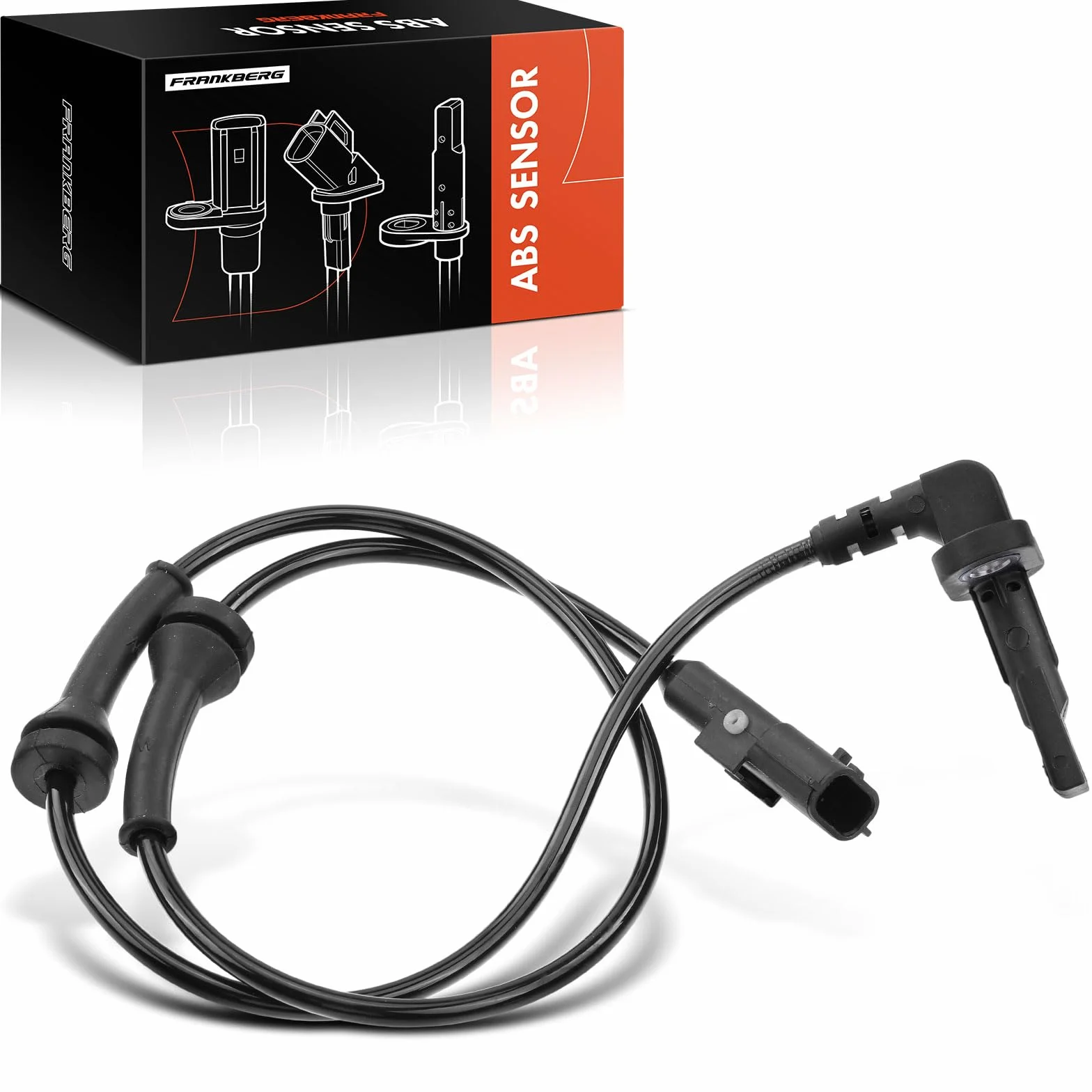 Frankberg Sensore Velocità Ruota ABS Sensore ABS 2-Poli Compatibile con Master III Bus JV Movano B Bus X62 Master III Pianale/Telaio EV HV UV Master III Furgone FV Movano B Kipper X62 V46720160