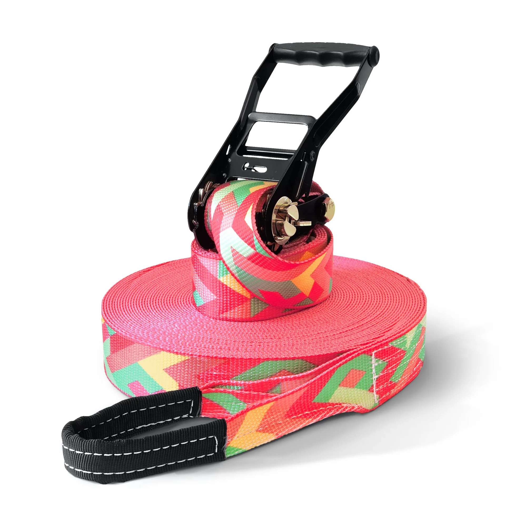 Slackline Set 5 cm con protezione albero e cricchetto