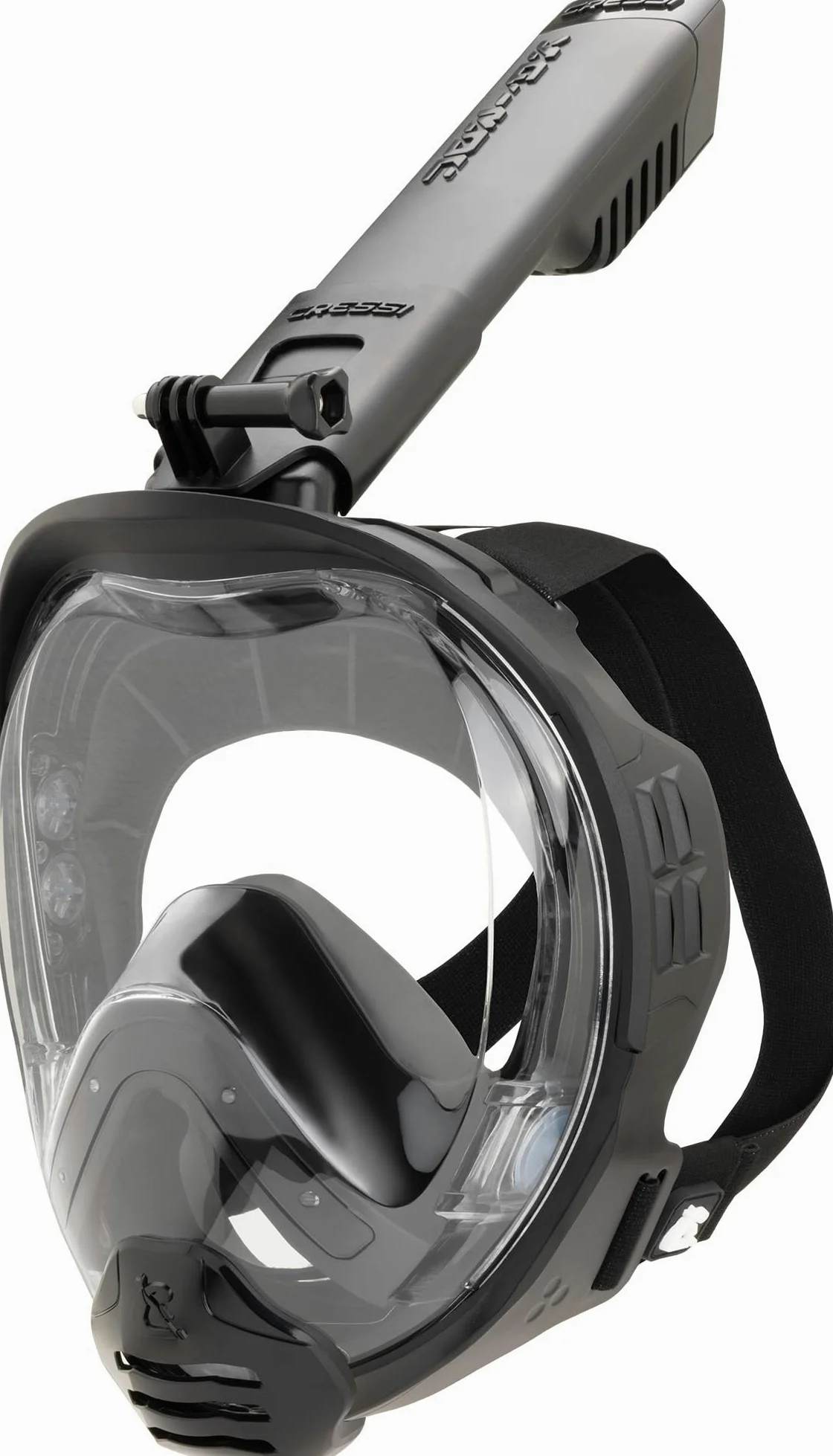 CRESSI dal 1946 Kairon Maschera Integrale Snorkeling Adulti-Nero/Nero L/XL