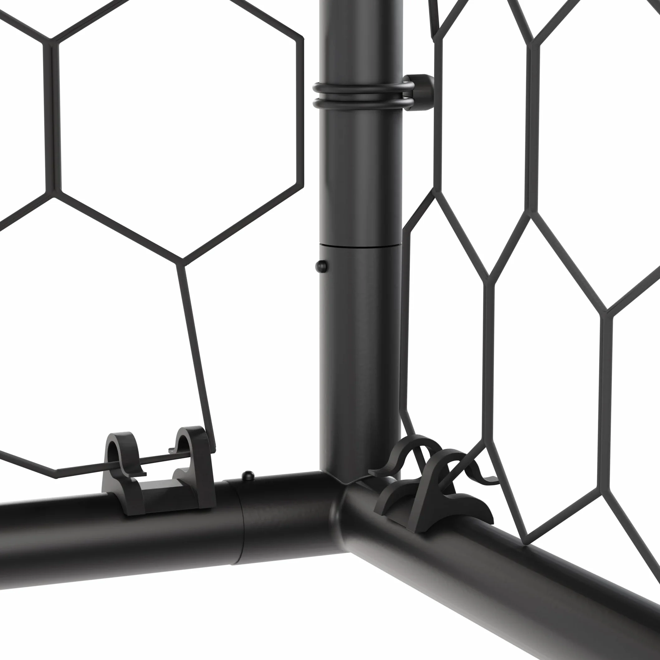 VirtuFit Scopo da calcio premium 300x200x120 cm, gabbia calcio stabile acciaio resistente intemperie rete ancoraggi terra