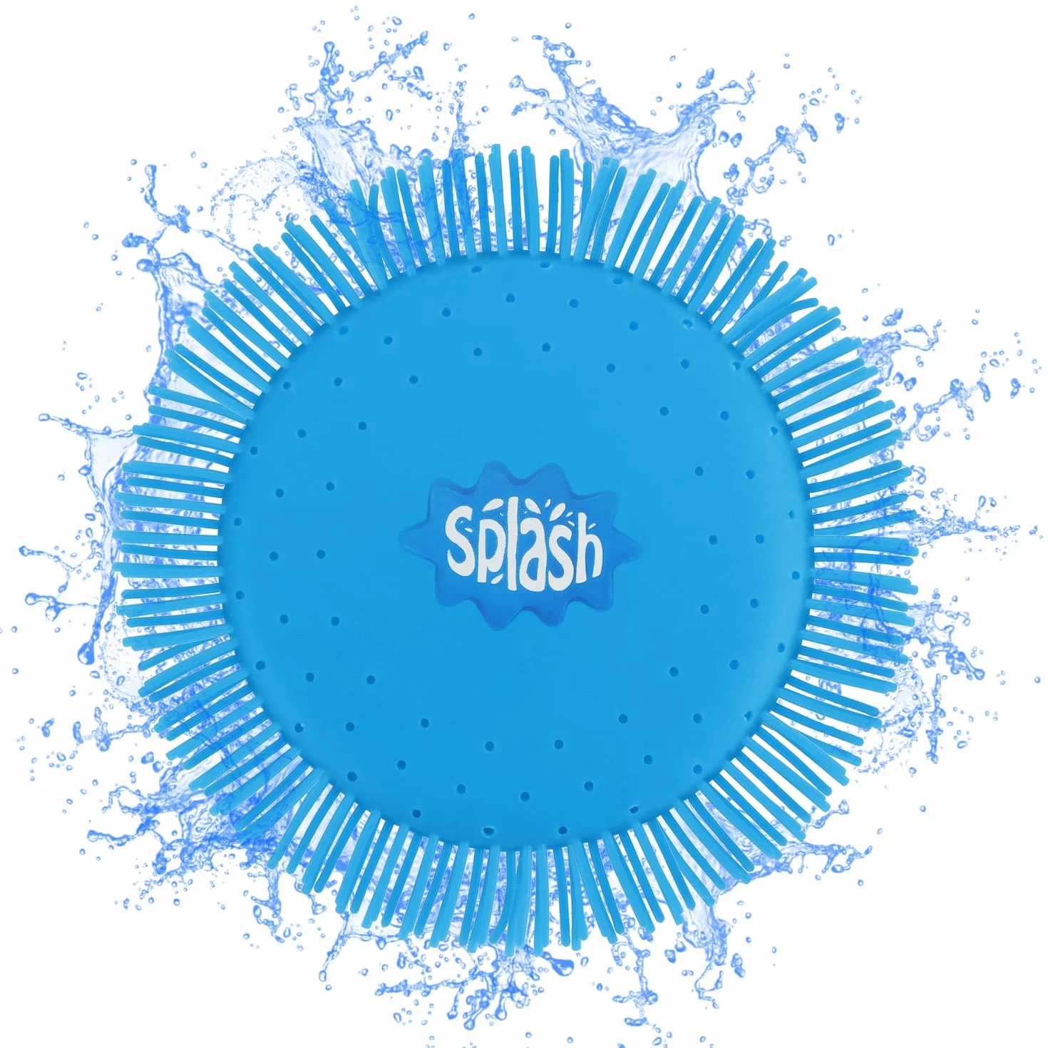 COM-FOUR frisbee ad acqua 2 pezzi disco da lancio schiuma silicone 17 cm gioco acquatico extra morbido
