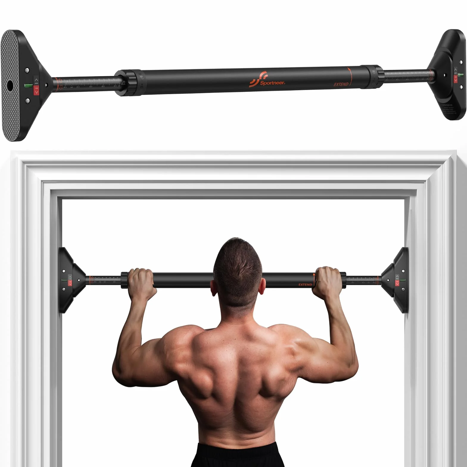 Sportneer Barra per trazioni regolabile 75-94 cm 200 kg
