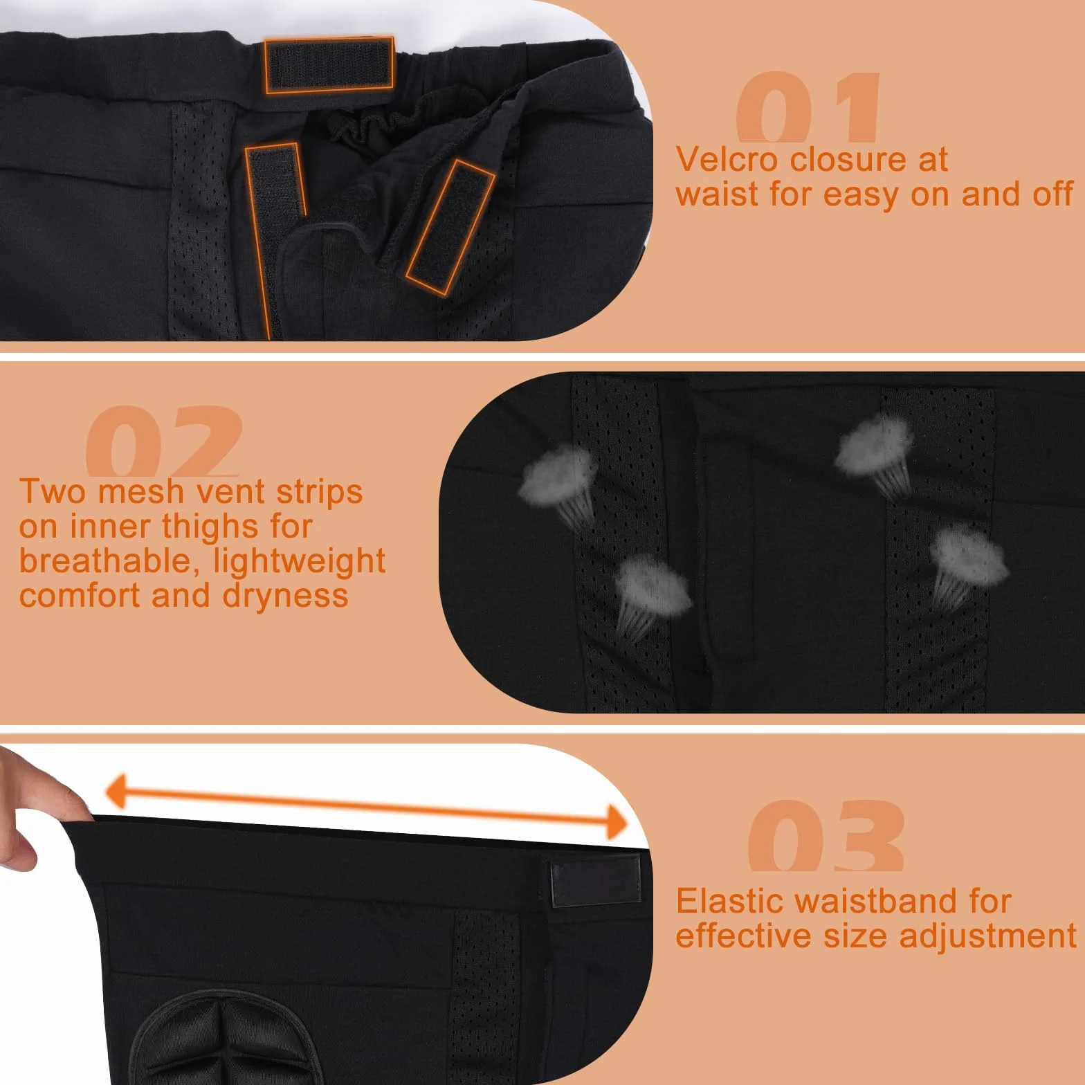 AOOWU Pantaloncini Protettivi Imbottiti per Snowboard, Protezione 3D Anca Coscia Coccige