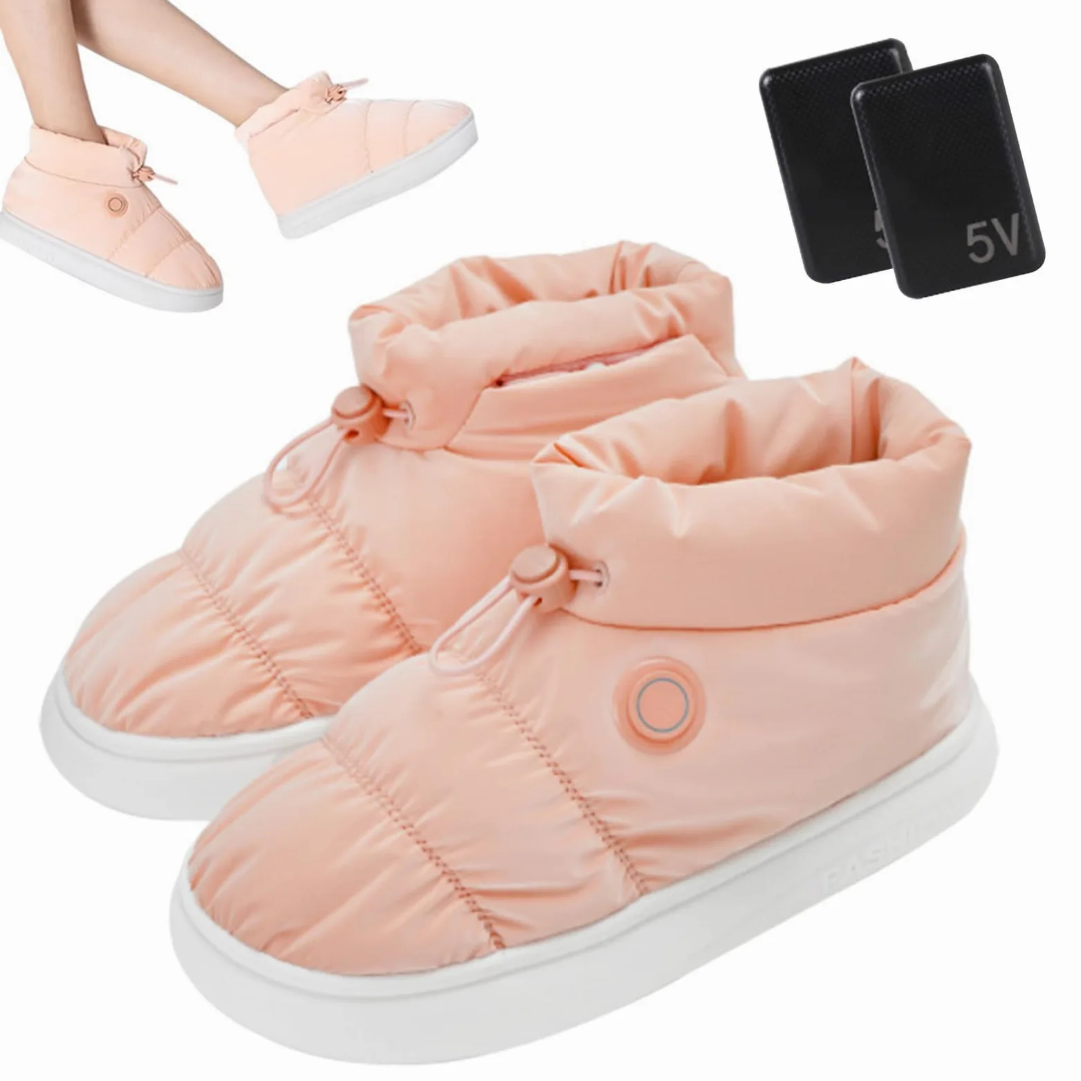 Scarpe riscaldanti elettriche,Scarpe riscaldanti per piedi riscaldanti, pantofole traspiranti con calore elettrico, scarpe riscaldate da uomo, ricaricabili, scarpe scaldamani elettrici, scarpe