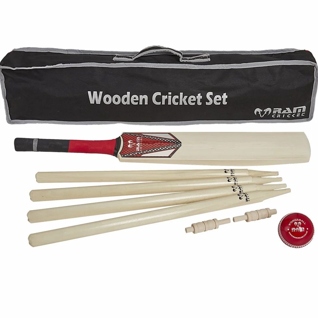 Set da cricket in legno taglie 3 5 H per spiaggia parco