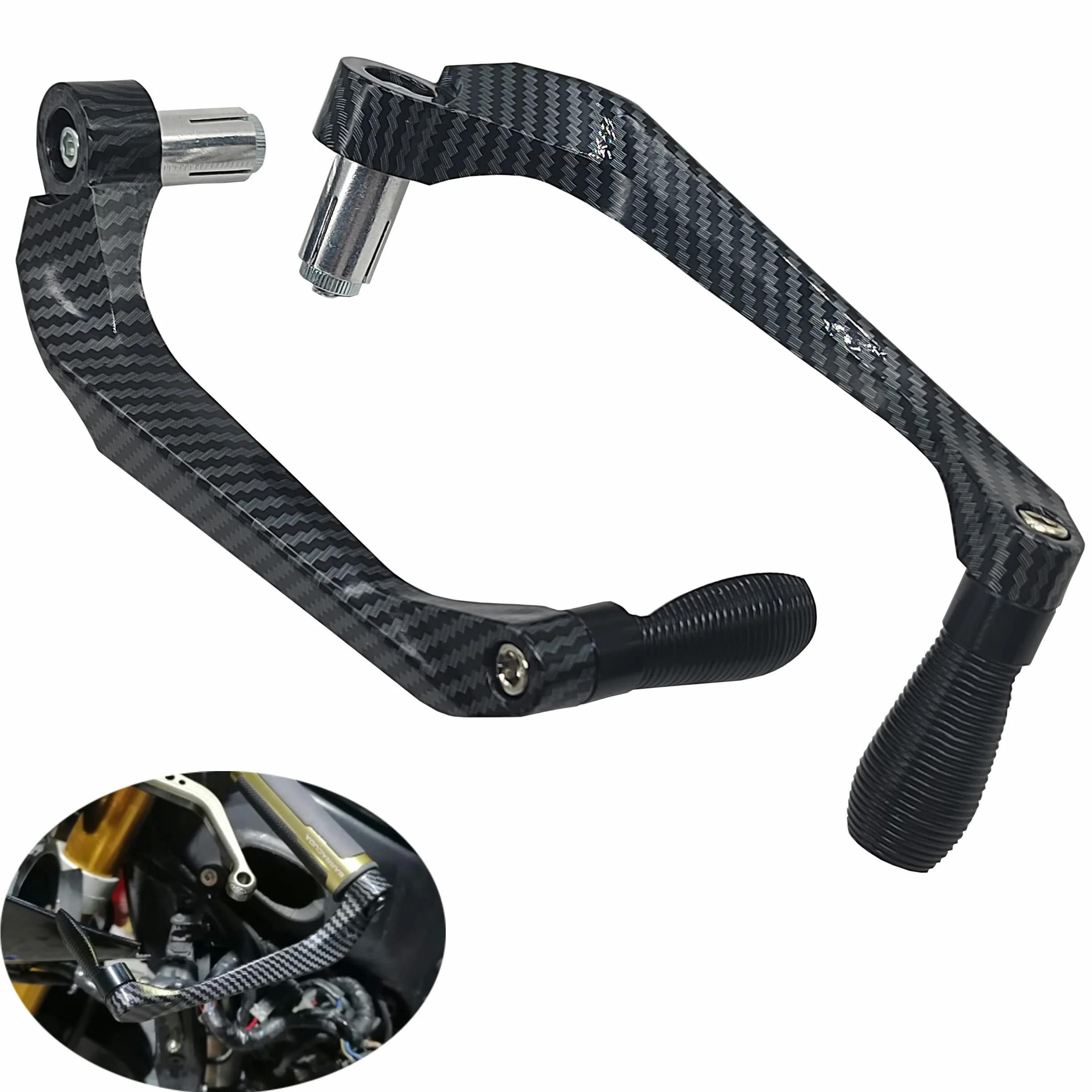 Heart Horse Paraleve Moto, Protezione Universale CNC per Manubrio, Leva Freno Frizione in Alluminio per Moto, Scooter, Auto Elettriche, Mountain Bike - 7/8 in 22mm