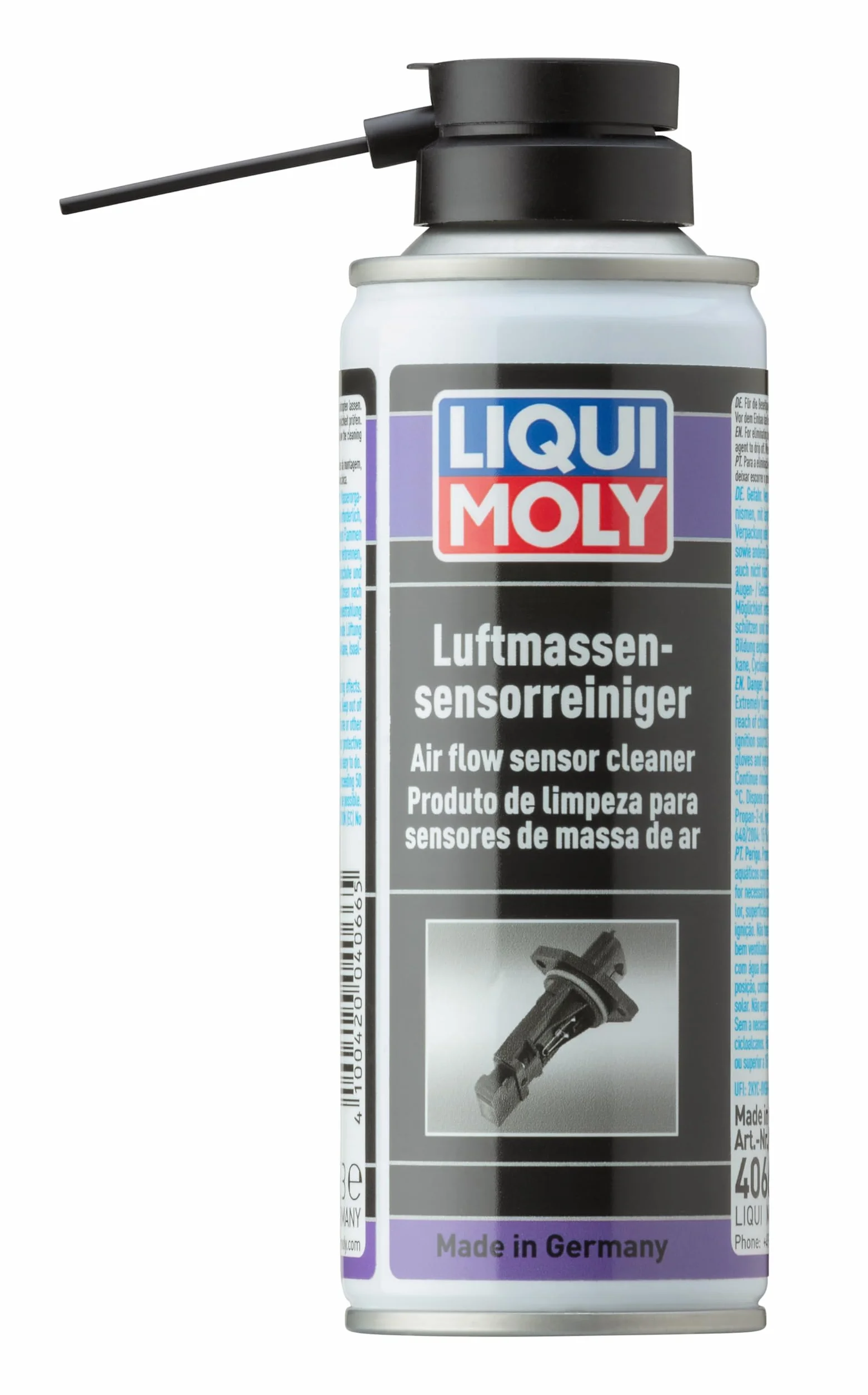 LIQUI MOLY Detergente per sensori della massa d´aria, 200 ml, Spray di servizio, SKU: 4066
