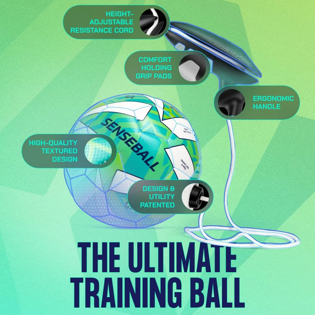 SenseBall Pallone da Calcio & App | Attrezzatura di Allenamento Giornaliero per Giocatori Avanzati | Migliora Abilità & Controllo con Programma di Coach Professionale 50+ Video