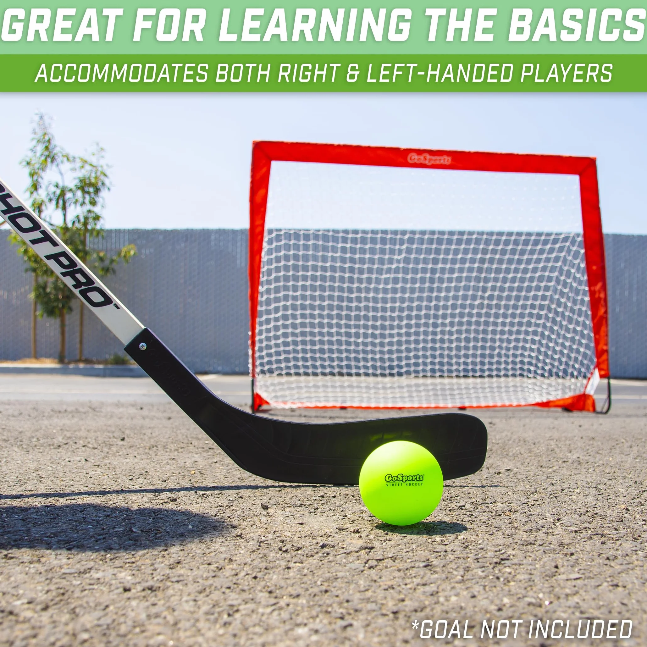 GoSports Street Hockey, Porte da Hockey su Strada con Bastoni (Confezione da 2)
