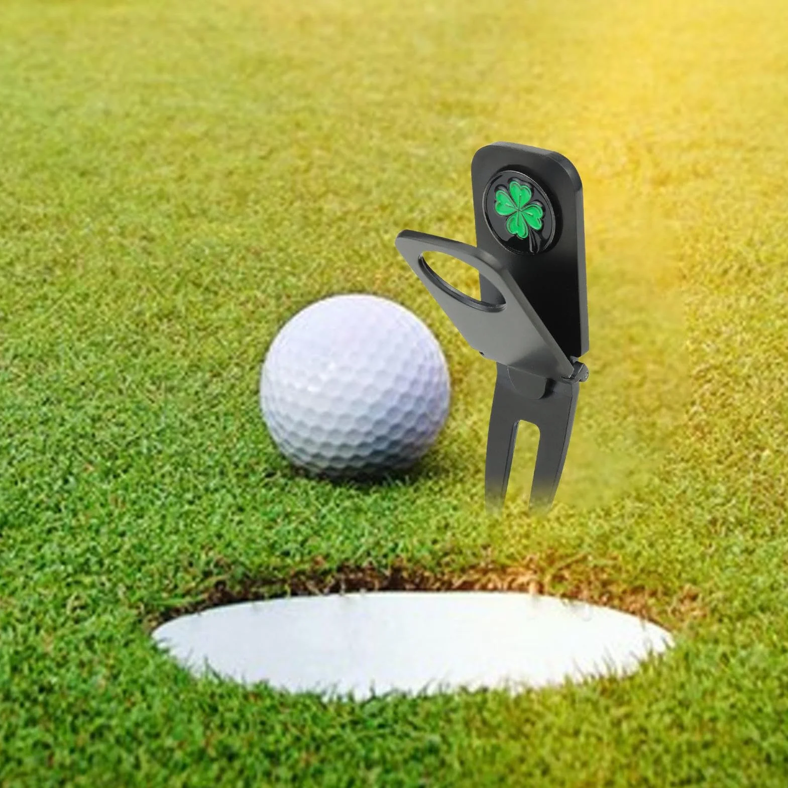 Strumento di riparazione Divot per golf, supporto sigarette a forma di pallina, accessori multiuso