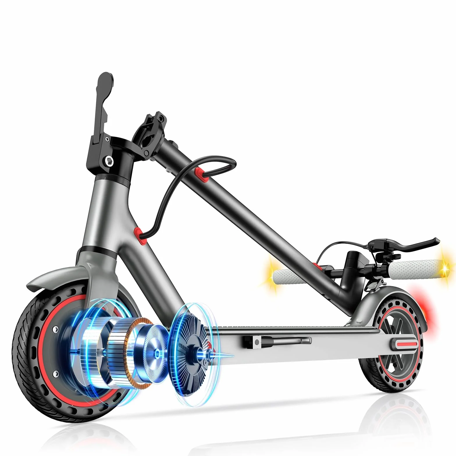 Monopattino Elettrico Adulto 25 km/h 48 km Autonomia 120 kg Pneumatici 8,5" 10" Doppia Frenata