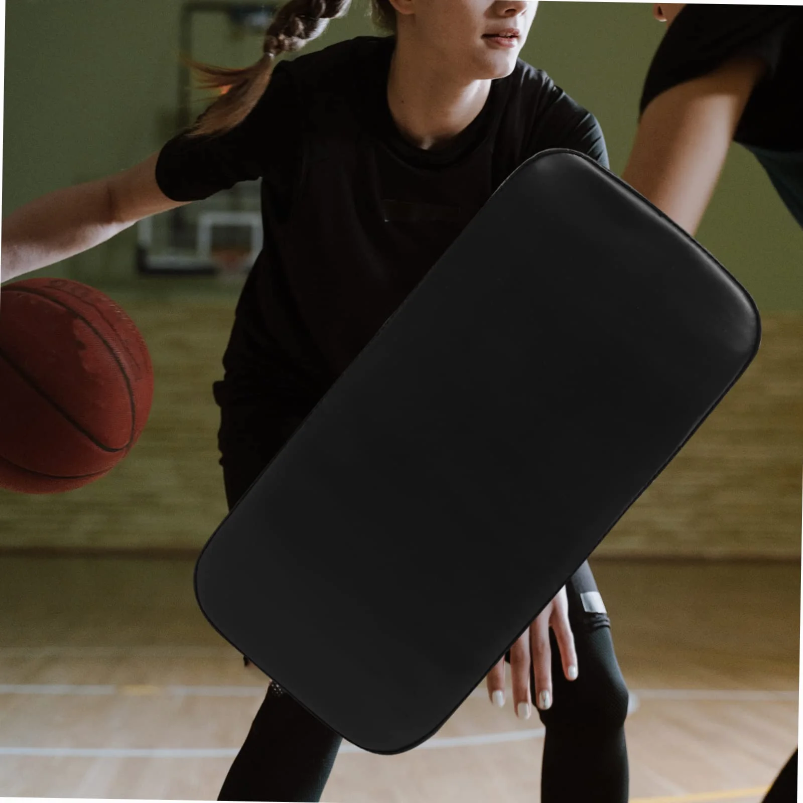 Sosoport Cuscino Blocco Basket in PU Leather e Schiuma per Allenamento Professionale