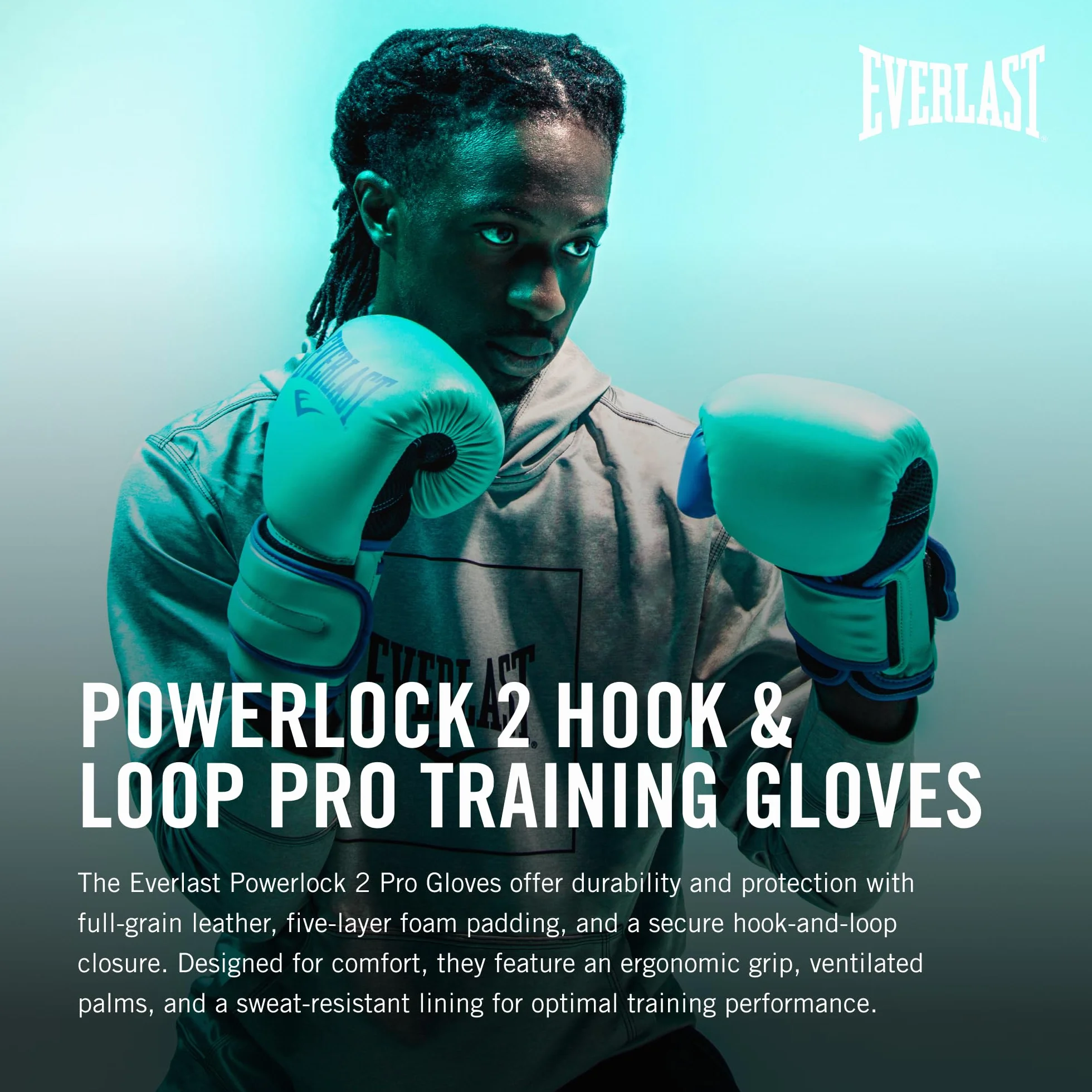 Everlast Powerlock OG & Powerlock 2R Guantoni da Boxe per Sacco e Sparring, Chiusura a Strappo